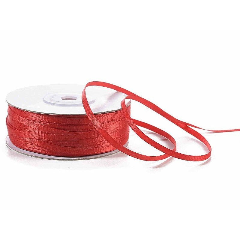 Nastro doppio raso rosso 0,3x100 metri