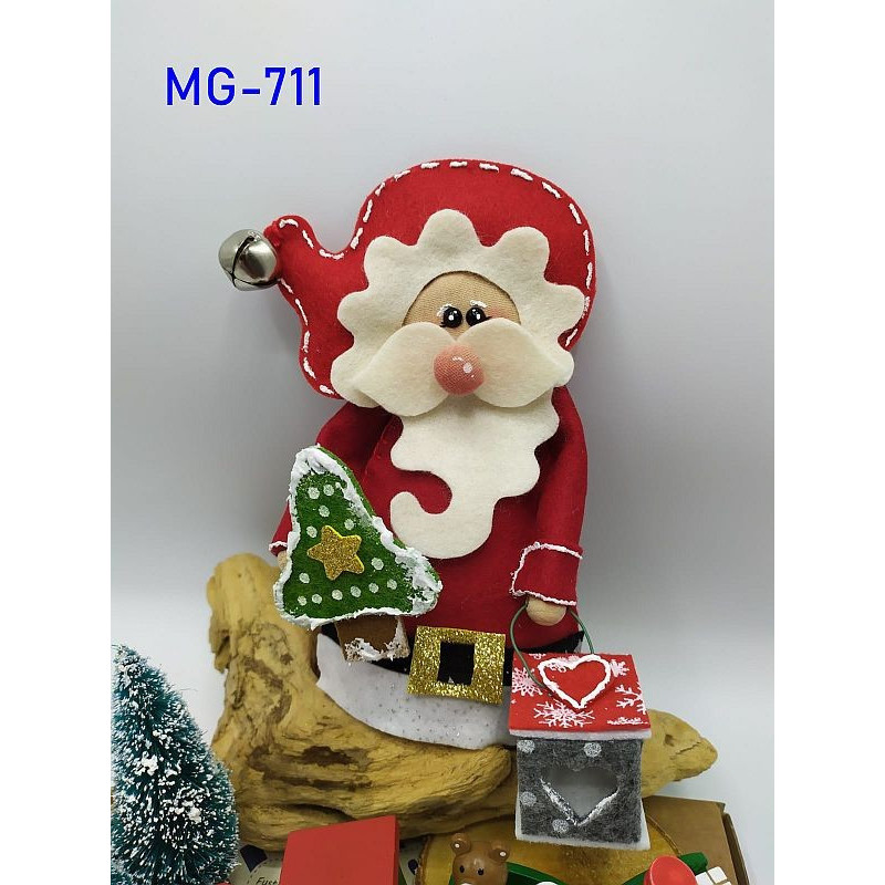 Fustella doppia XL+L Babbo Natale 3D con mini lanterna e albero