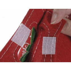 Borsetta in panno con chiusura in velcro modello a scelta