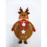 Fustella M Renna di Babbo Natale con spazio per sfera decorativa