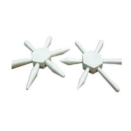 Doppio bulino in plastica con 12 punte 2x6
