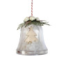Campana trasparente con albero di Natale