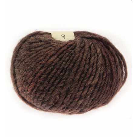 Gomitolo di lana daisy colore marrone