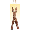 Sci di legno decorativi 15x4 cm