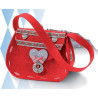 Borsa in feltro rossa
