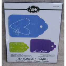 Fustella Sizzix Bigz Tags Scallop Combo 2