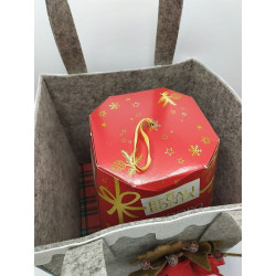 Fustella tripla XL Porta pandoro con bordo innevato Kit 3 fustelle