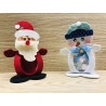 Fustella XL Porta dolcetti natalizio Renna Babbo Natale e Pupazzo di neve