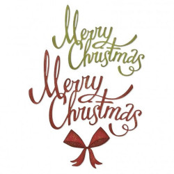 Fustella Sizzix Thinlits christmas ribbon