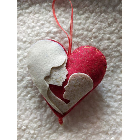 Fustella L Cuore con mamma e bambino