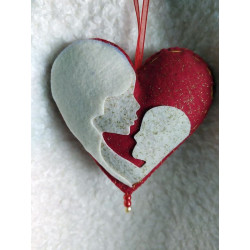 Fustella L Cuore con mamma e bambino