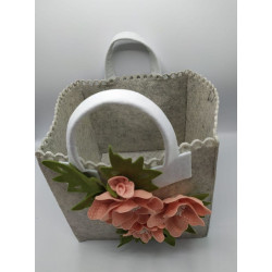 Fustella tripla XL Borsa con bordi smerlati Kit 3 fustelle