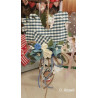 Fustella A4 Gallina con fiore e banner