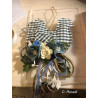 Fustella A4 Gallina con fiore e banner