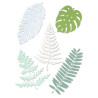 Fustella Sizzix Thinlits set 5pk large tropicals