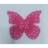 Fustella M Tris di farfalle bordi lisci