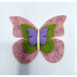Fustella M Tris di farfalle bordi lisci