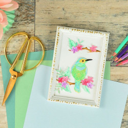 Fustella Sizzix Thinlits set 14pk bird scene