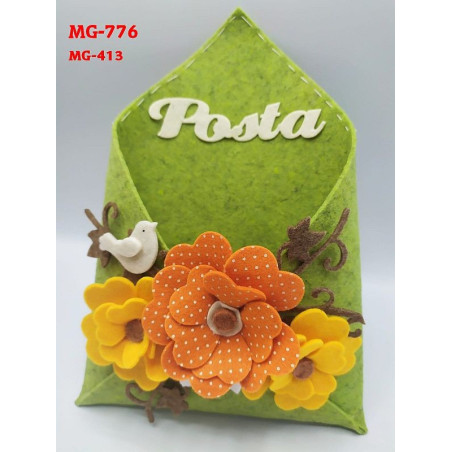 Fustella doppia XXL+M Busta con fiori kit 2 fustelle