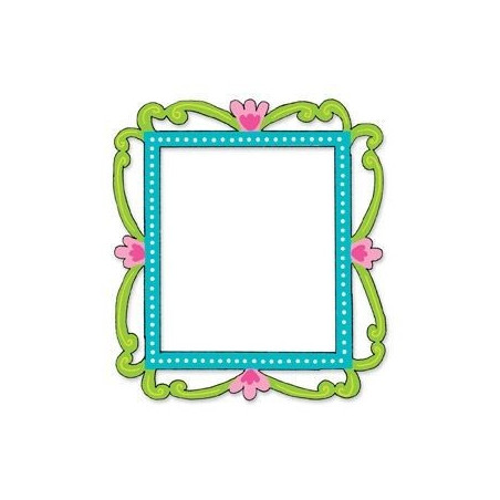 Fustella Sizzix Originals Cornice con fiori e vite