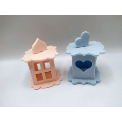 Fustella L Lanterna con cuore e cornice