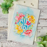 Timbri Auguri con fiori