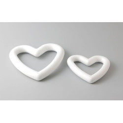 Cuore di polistirolo aperto 20 cm