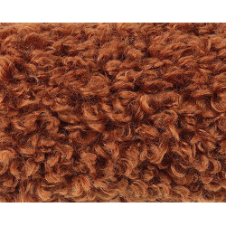 Nastro peluche riccio colore marrone 2 mt x 22 cm