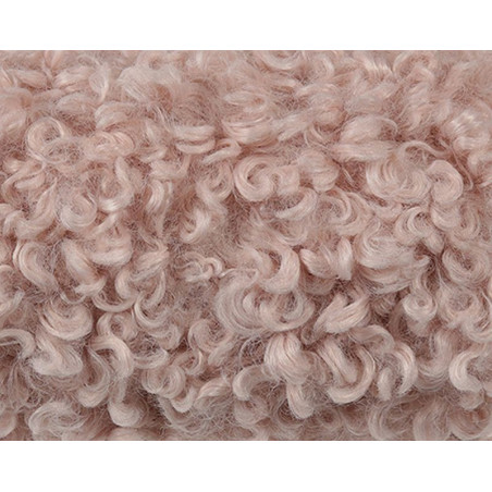 Nastro peluche riccio colore rosa 2 mt x 22 cm