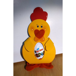 Fustella M Porta cioccolatini mimosa e gallina