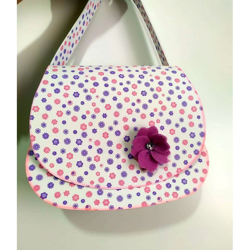 Fustella A4 Borsetta con fiori KIT 2 fustelle A4