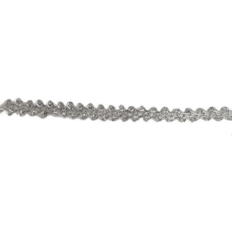 Nastro RICH colore argento 1 metro x 8 mm