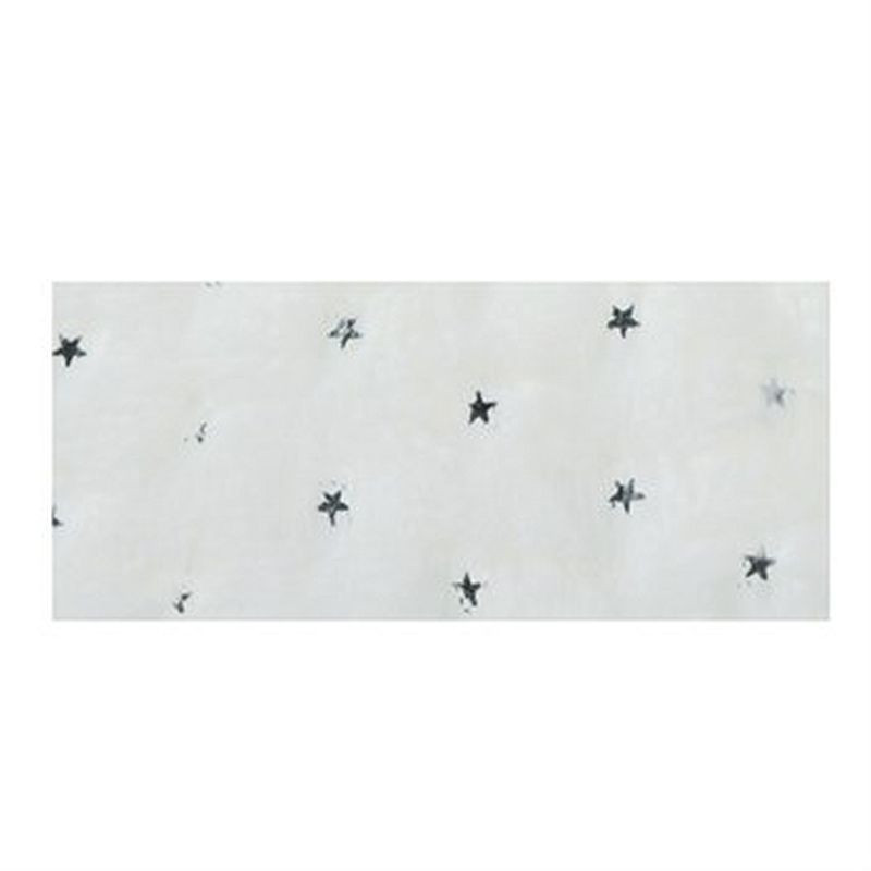 Nastro peluche stelline colore bianco 2 metri x 24 cm