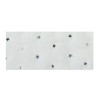 Nastro peluche stelline colore bianco 2 metri x 24 cm