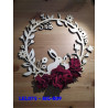 Ghirlanda Primavera in legno diam. 25 cm x 7 mm