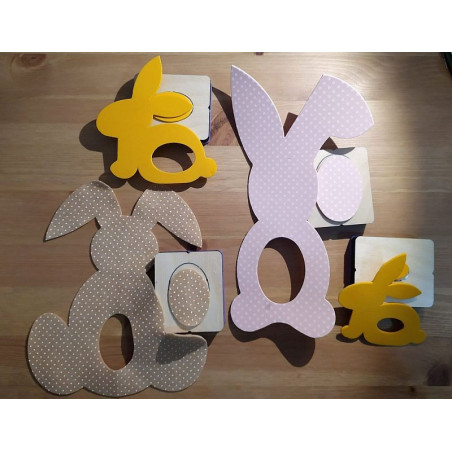 Set 4 fustelline ovali