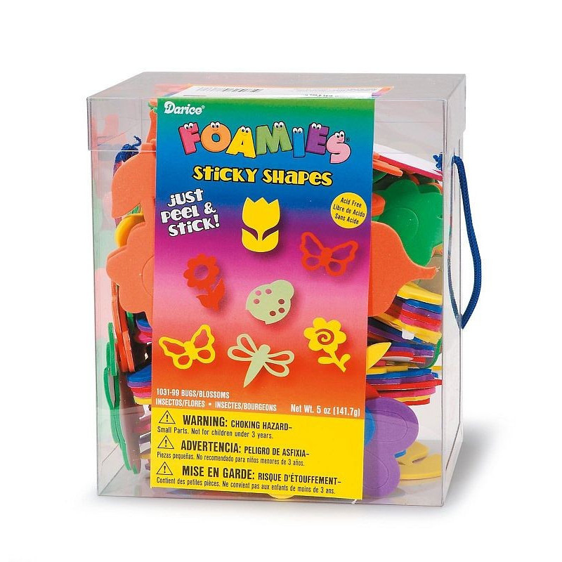 Fustellati in fommy adesivo 140 gr fiori e insetti