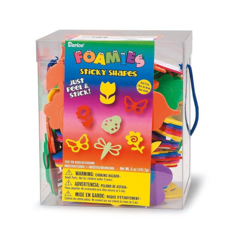 Fustellati in fommy adesivo 140 gr fiori e insetti