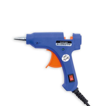 Pistola per colla a caldo con interruttore 20W
