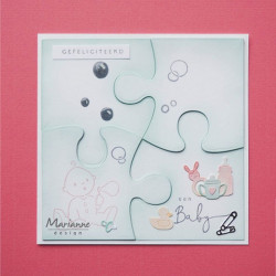 Fustella metallica Marianne Design Craftables Puzzle piece