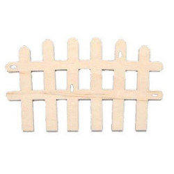 Steccato in legno 12,5 cm puzzle 3D