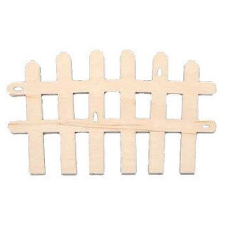 Steccato in legno 12,5 cm puzzle 3D