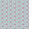 Tessuto 100% cotone 45x50 cm light blue floral