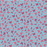 Tessuto 100% cotone 45x50 cm romantic blue butterfly
