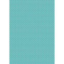 Tessuto 100% cotone 45x50 cm retro blue vintage
