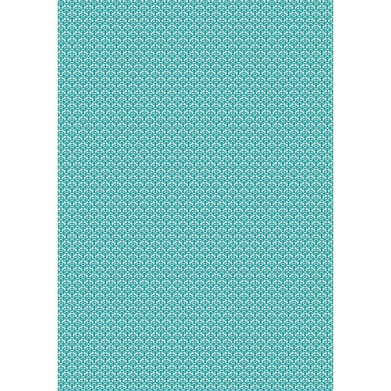 Tessuto 100% cotone 45x50 cm retro blue vintage