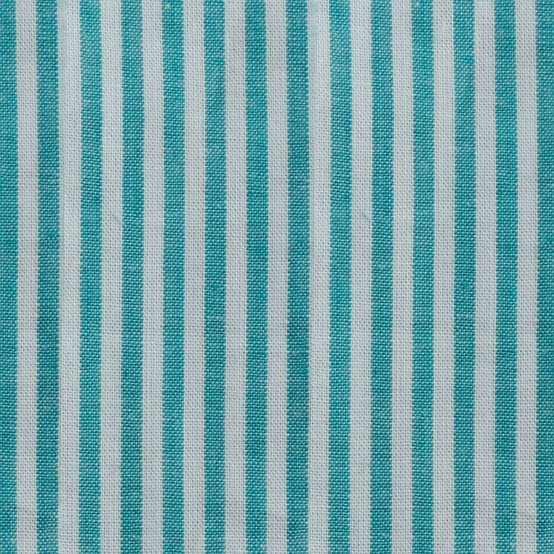 Tessuto 100% cotone 45x50 cm basic turquoise striped
