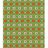 Tessuto 100% cotone 45x50 cm retro green floral