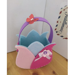 Fustella doppia XL Borsa Primavera con fiore e farfalla kit 2 fustelle