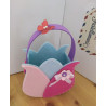 Fustella doppia XL Borsa Primavera con fiore e farfalla kit 2 fustelle